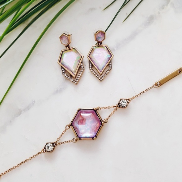 Multicolor Iridescent CZ Crystal Fashion Earrings - Picture 7 of 8